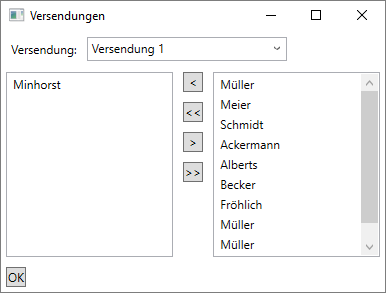 Für das Hin- und Herziehen von Einträgen zweier Listenfelder wäre Drag and Drop eine interessante Alternative.