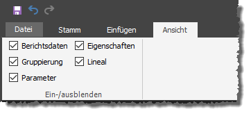 Bereiche ein- und ausblenden