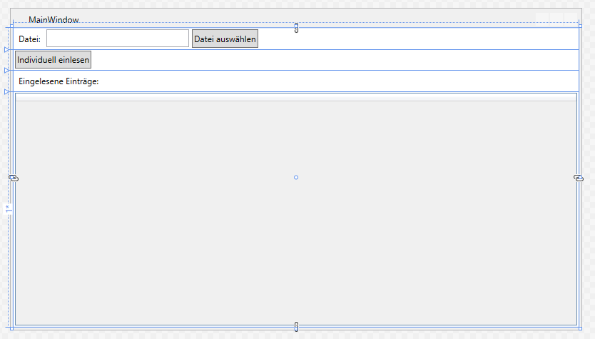 Benutzeroberfläche für die Beispiele