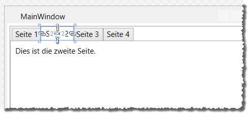 TabItem-Element mit Steuerelement