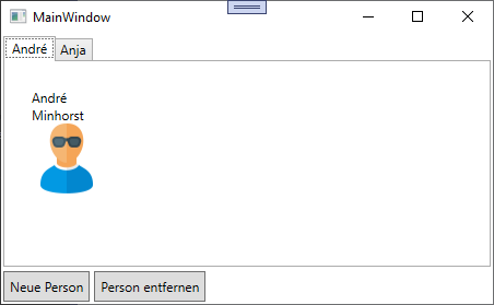 So soll das TabControl-Element aussehen