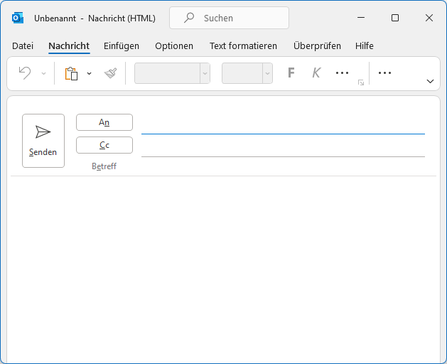 Eine per VBA erstellte E-Mail