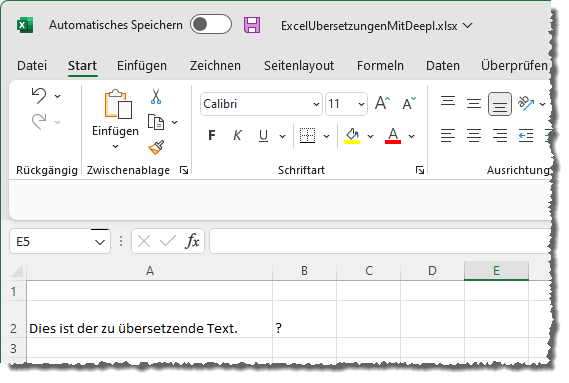 Dieser Text soll übersetzt werden.