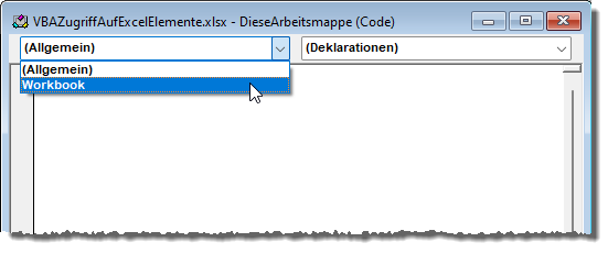 Auswahl der Klasse, auf welches sich das Klassenmodul bezieht