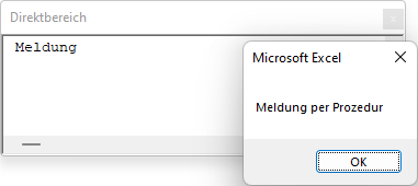 Aufruf einer Prozedur