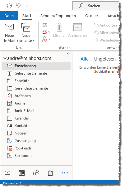 Alle Outlook-Ordner im Überblick
