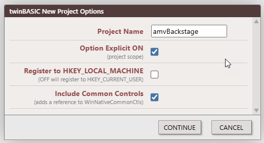 Festlegen des Projektnamens