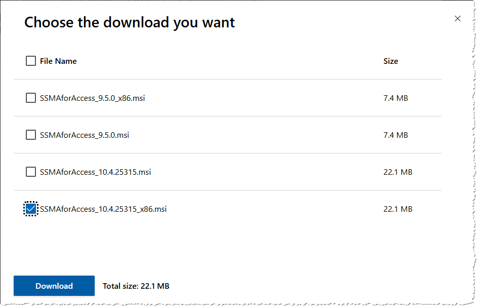 Auswahl der richtigen Version
