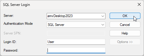 Abfrage der Verbindungsdaten von per SQL Server-Authentifizierung verknüpften Tabellen