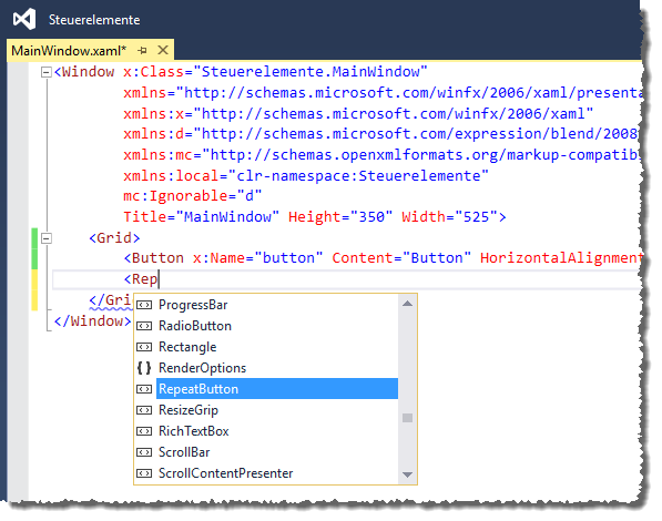 Anlegen nicht in der Toolbox verfügbarer Steuerelemente