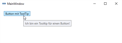 Schaltfläche mit einem einfachen ToolTip-Text