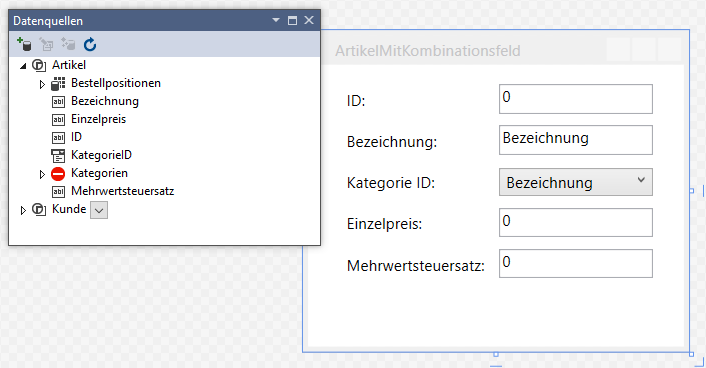 Erstellen des Beispielfensters