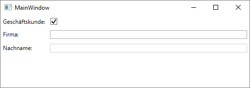 Abhängigkeit per Binding realisieren
