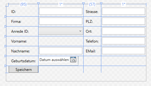 Die Seite zum Bearbeiten und Anlegen von Kunden im Entwurf