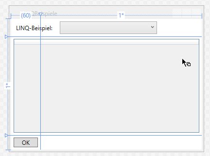 Fenster zur Ausgabe der Beipiele
