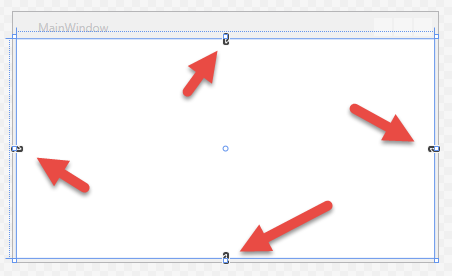 Einfaches Grid, standardmäßig an allen Seiten verankert