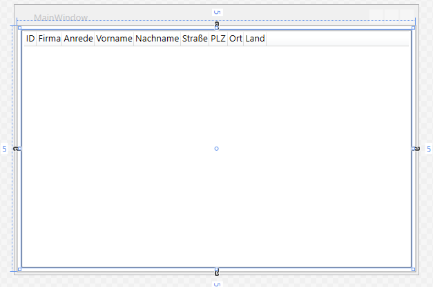 Entwurf des ListView-Elements