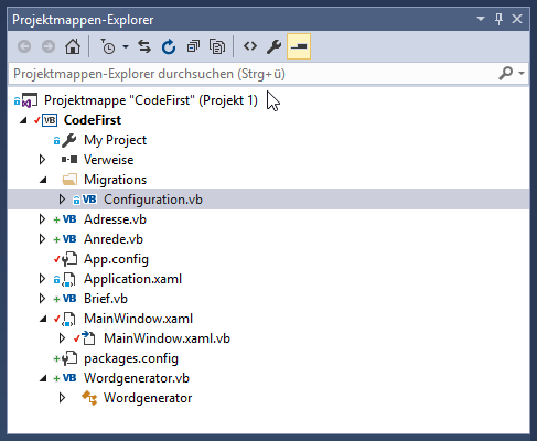 Die neue Konfigurationsdatei