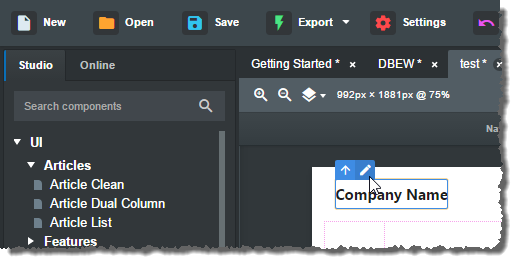 Anpassen der Beschriftung