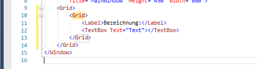 Der gelb markierte Text kann nun durch den Namen des gewünschten Elements ersetzt werden.