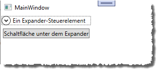 Eingeklapptes Expander-Steuerelement