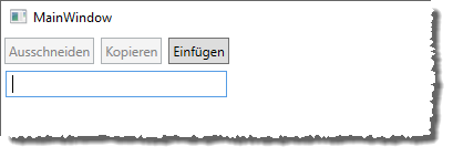Aktivierte Einfügen-Schaltfläche