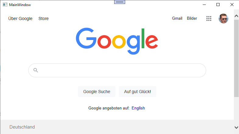 Anzeige einer Webseite im WPF Webbrowser-Steuerelement