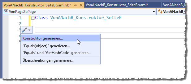 Konstruktor hinzufügen