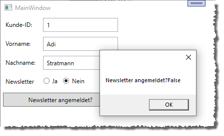 Wert der Eigenschaft auslesen