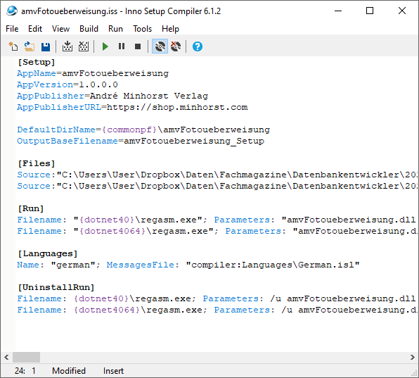 Der Inno Setup Compiler