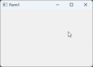 Das noch leere Hauptfenster der Anwendung