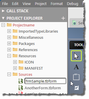 Umbenennen des Form-Elements
