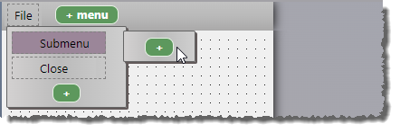 Anlegen eines Menüpunktes in einem Untermenü