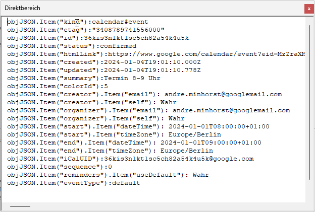 Ausdrücke zum Auslesen von Termineigenschaften