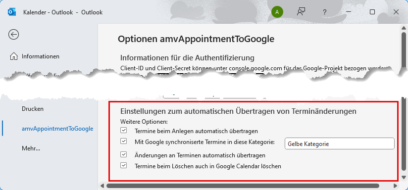 Aktivieren der automatischen Synchronisierung