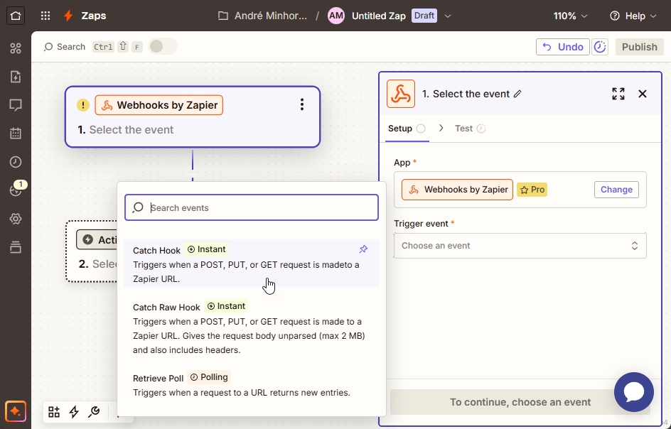 Verschiedene Webhooks