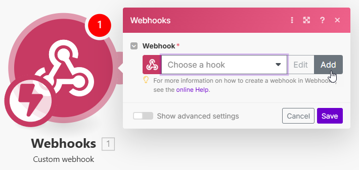 Trigger hinzufügen und Hook anlegen