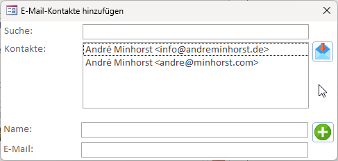 Das Formular frmEditEMailContacts