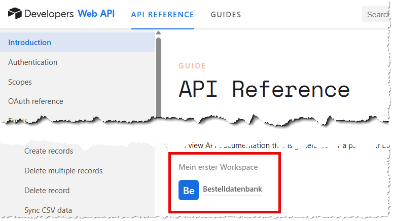Übersicht der Airtable-Datenbanken
